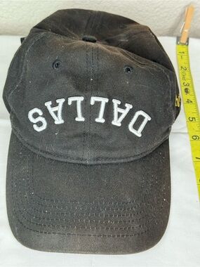 Dallas Embroidered Black Baseball Cap